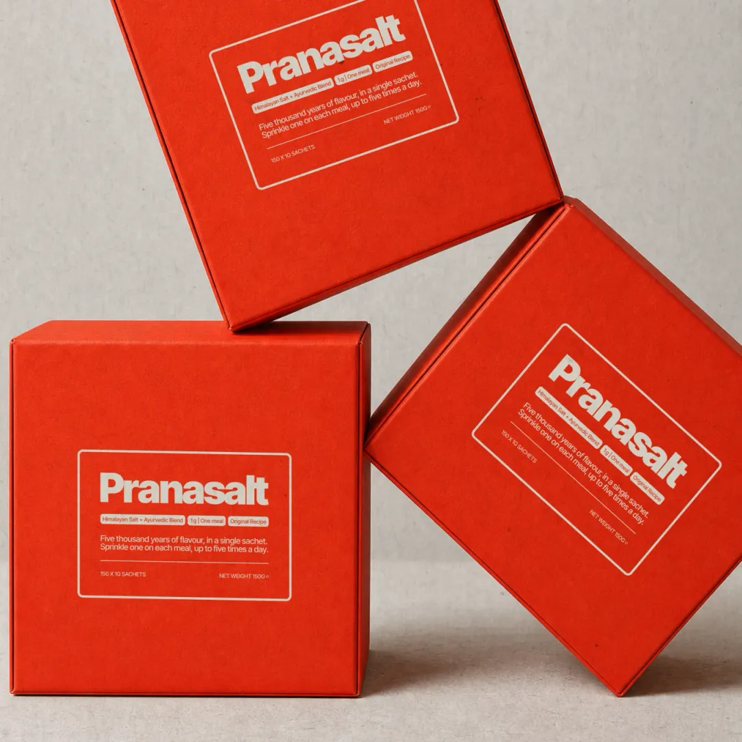 Three Pranasalt boxes